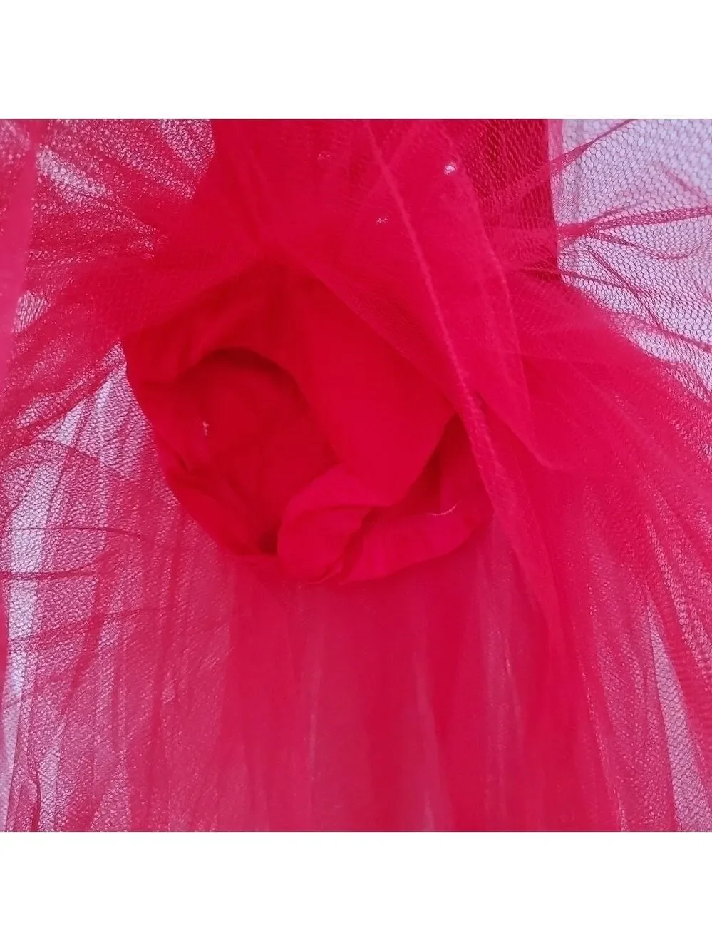 Curtain Call Costumes sz CSM Red velvet Rhinestone Valentines Christmas